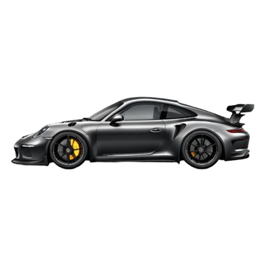All Black gt3 Porsche  sticker