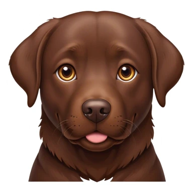 Chocolate lab sticker