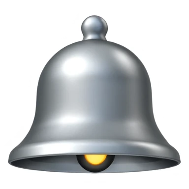 Notification bell silver sticker