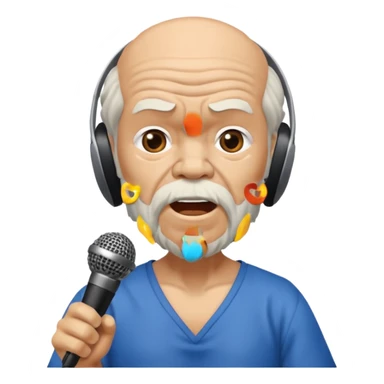 Socrates singing with micro sticker