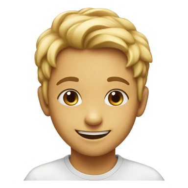 Smiling kid heart sticker