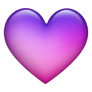 Pink and purple ombré heart sticker
