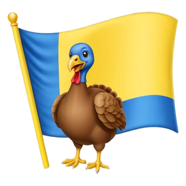 turkey ukraine flag sticker