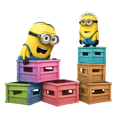Minions with CRATES sticker