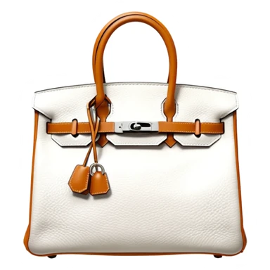 hermes birkin white himalayan bag sticker