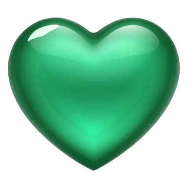 Emerald green heart that looks exactly like this: ❤️- but dark green sticker