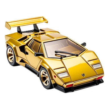 Сделай золотую машинку HotWheels Lamborghini Countach sticker