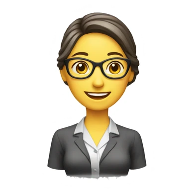 Teacher woman happy sticker