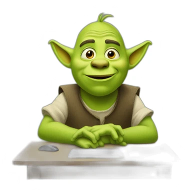 shreck play on computer sticker