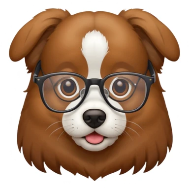 Chien avec des lunette  sticker
