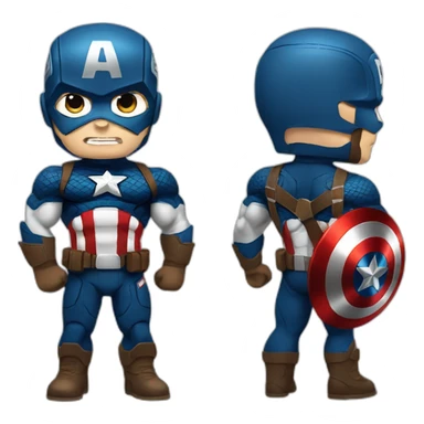 Captain America musculation sticker