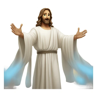 Jesus in heaven  sticker