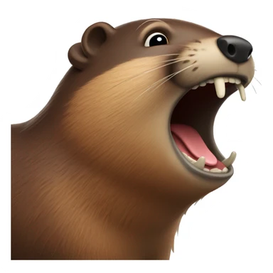 Laughing beaver  sticker