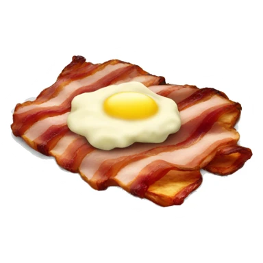smoked bacon with  mashed potato sticker