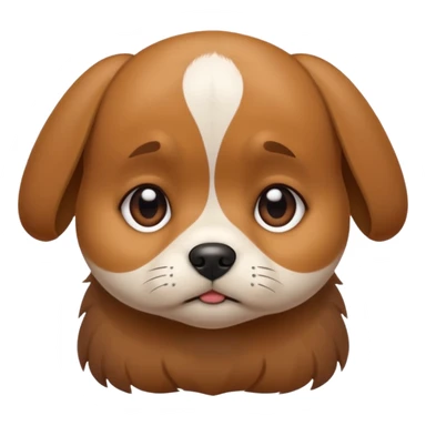 un perrito tierno por llorar  sticker