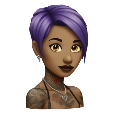 tattooed woman very attractive sticker