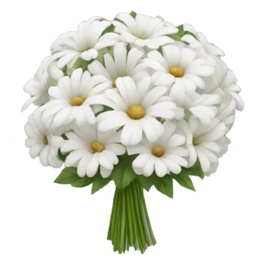 a white bouquet sticker