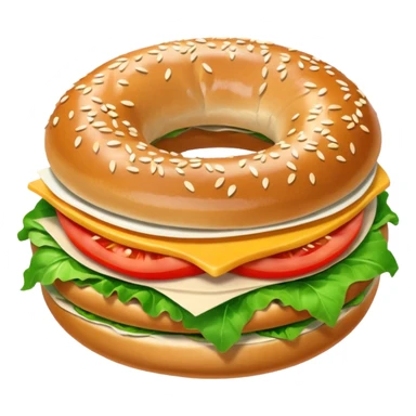 Bagel sandwich sticker