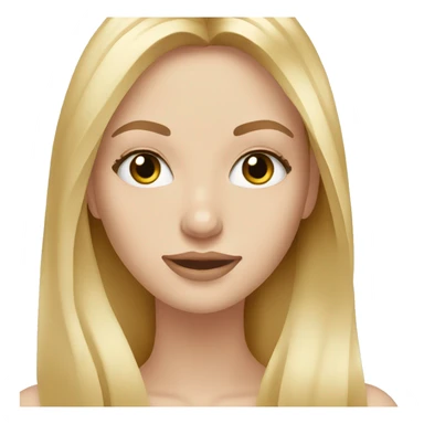 white girl applying cream on face long blonde hair sticker