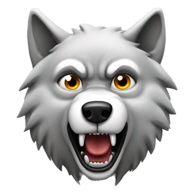 Wolf scared to death  sticker