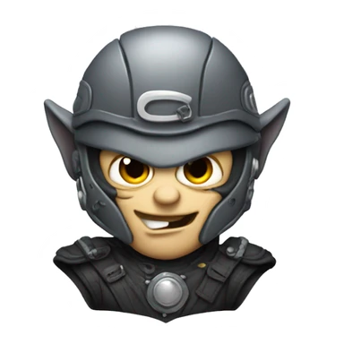 Gargoyle biker with helmet sticker