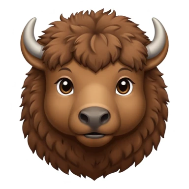 Bébé bison sticker