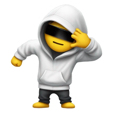 among us character dabbing sticker