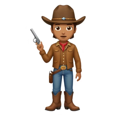 Cowboy ￼💩 sticker