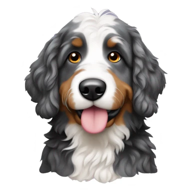 merle bernedoodle sticker