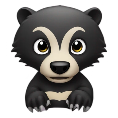 honeybadger-holding-xendit-logo sticker