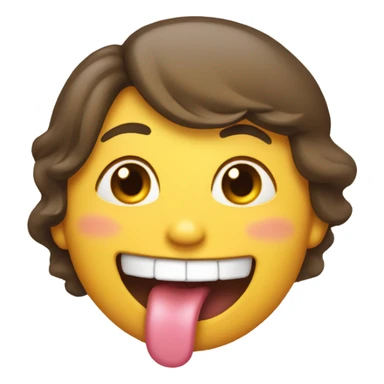 me smiling with my tongue out sticker