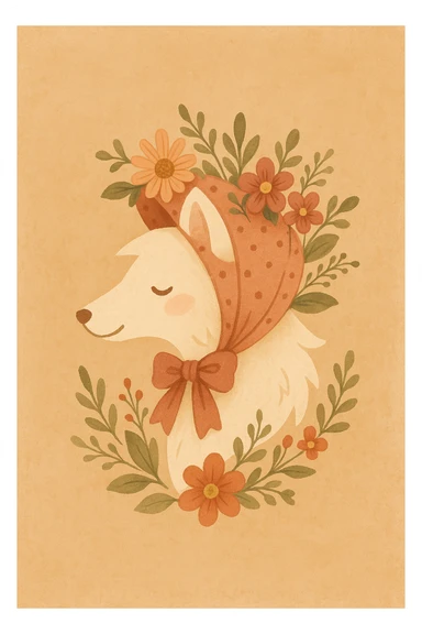 Give the Overwolf logo a cute cottagecore makeover sticker