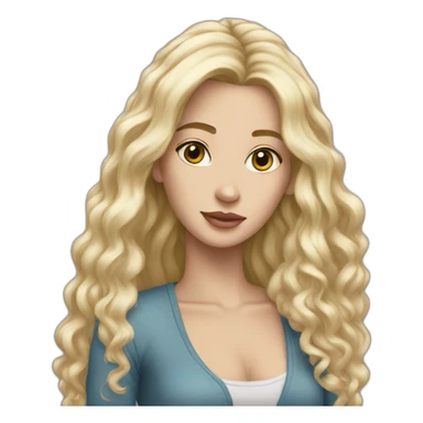 Longblondehair-tubaplayer-whitemale sticker
