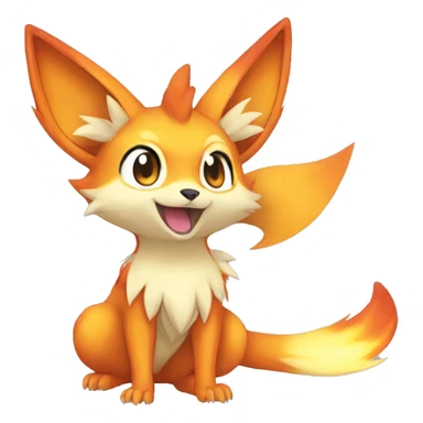  Fennekin-Quilava—Charmander-Fakemon Full body sticker