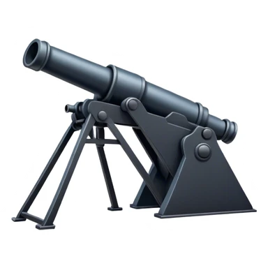 A long-term firing point with a protruding cannon sticker