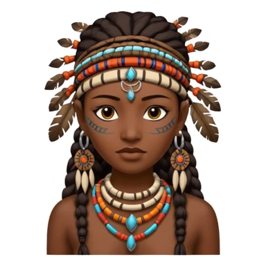 tribal woman sticker
