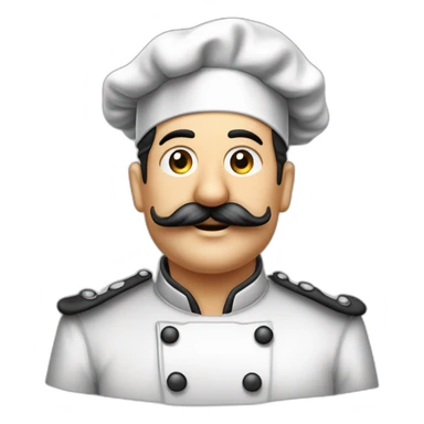 Chef des armées dans les années 1940 en Allemagne avec la moustache de Chaplin et les cheveux plaqué sur le côté sticker