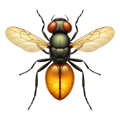 A fly trapped in amber  sticker