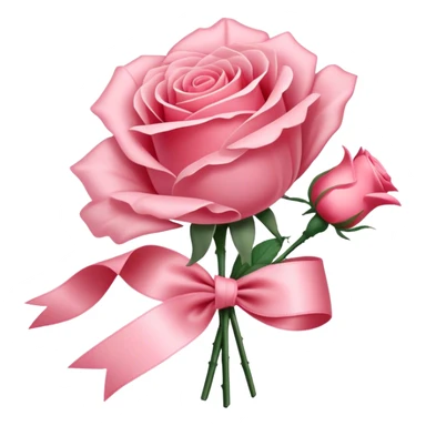 "Lush Blush Red roses wrapped in a silky Rose Quartz ribbon, their beauty enhanced by a fluttering Carnation Pink butterfly. The scene radiates romance and grace." sticker