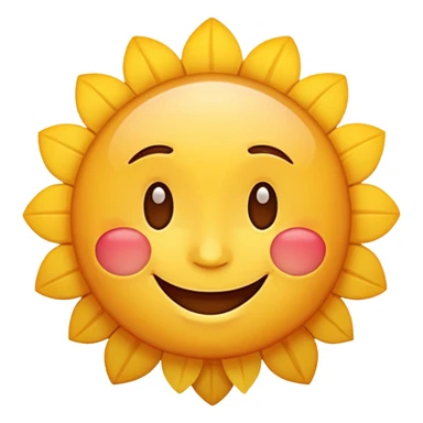 cheerful and welcoming emoji expressing 'Good morning and happy Friday, team!' with happy face and warm energy, suitable for group chats sticker