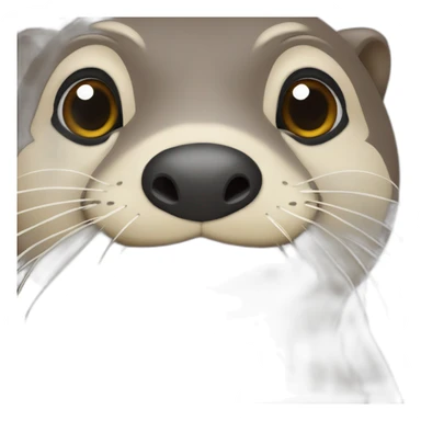 Loutre sur tortue sticker