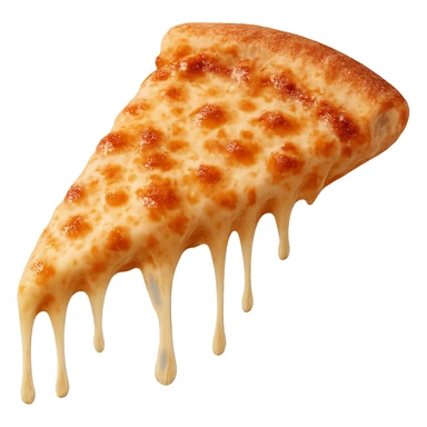 slice of pizza with melting cheese, delicious and appetizing, general style sticker