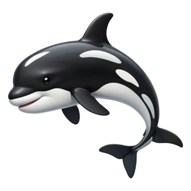 Orca without the eyes sticker