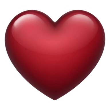 Wine colour heart emoji sticker