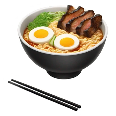 Ramen with Korean bbq sticker