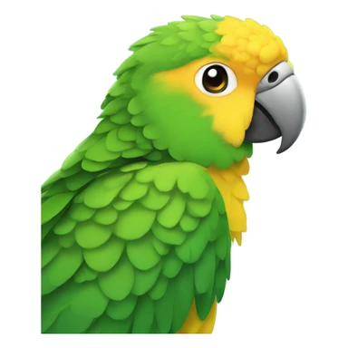 Yellow crowned Amazon parrot  sticker