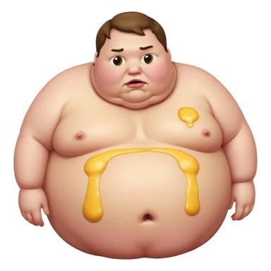 Super fat dude dying of super duper fat slobber knobs sticker