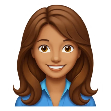 Retro 70s woman face sticker