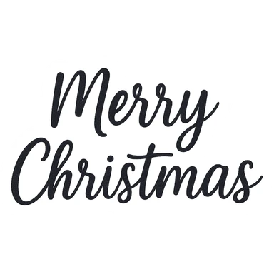 Merry christmas text, remove background sticker