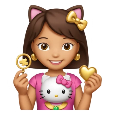 hello kitty lucky sticker